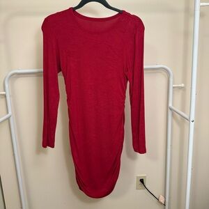 Amazon Women's Long Sleeve Dress - Red